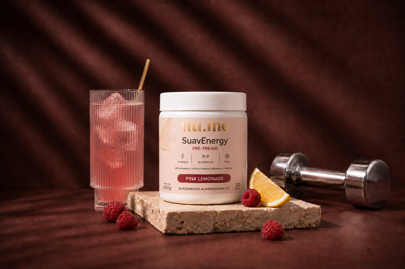 Gosto de Pink Lemonade. <em>Não de suplemento.</em>